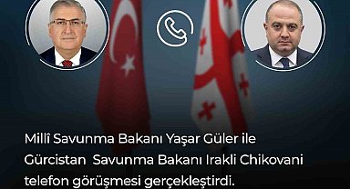 Bakan Güler, Gürcistanlı mevkidaşı ile telefonda görüştü