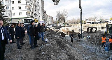 Başkan Büyükkılıç, 300 milyon TL'lik katlı kavşak projesini yerinde inceledi