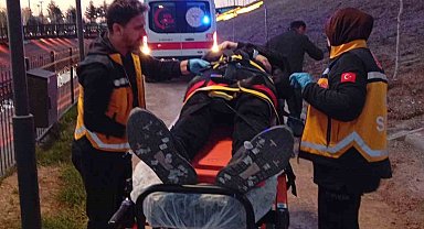 Batman merdivenden düşen bir kişi hastanelik oldu