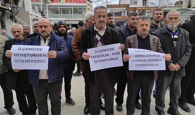 Batman'da uyuşturucu, tefecilik ve kumar protestosu
