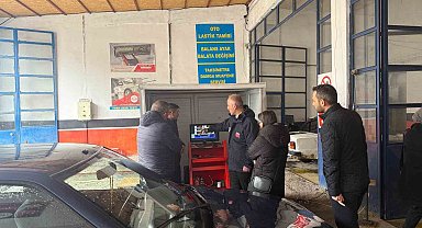 Bayburt'ta egzoz gazı emisyon ölçüm istasyonları denetlendi