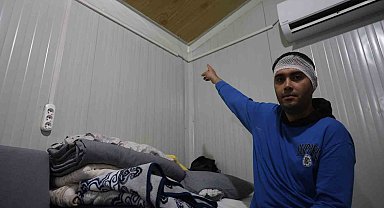 Bayram günü konteyneri delip geçen yorgun merminin kafasına isabet etmesiyle kabusu yaşadı