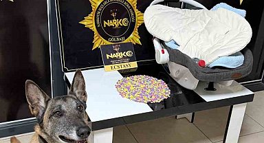 Bebek pusetinde 757 adet uyuşturucu hap ele geçirildi