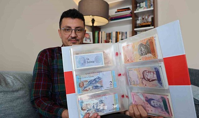 Beş kıtadan 75 ülkenin banknotunu derleyen öğretmen yok olan devletleri unutturmuyor