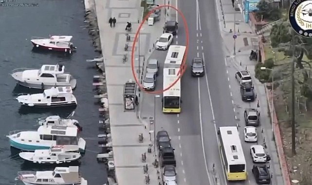 Beykoz'da dron destekli trafik denetimi: 58 araca 190 bin lira ceza