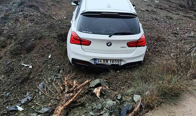 Bilecik'te kaygan yol kazaya sebep oldu : 2 yaralı