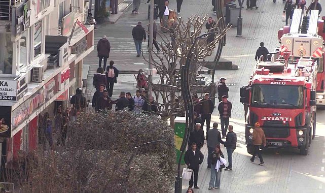 Bolu'da yanık kokusu itfaiye ekiplerini harekete geçirdi