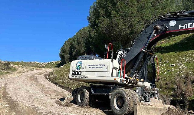 Bozdoğan Kale Mesire Alanı'nda yol çalışmaları başladı