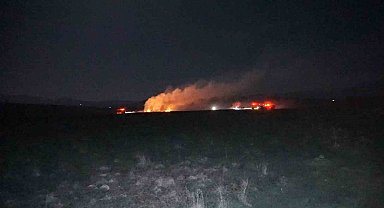 Burdur'da merada korkutan yangın