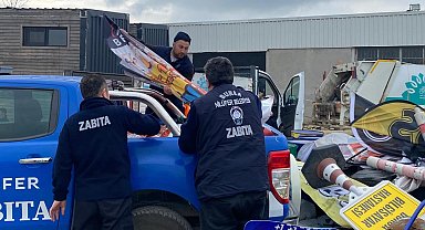 Bursa Nilüfer'de yaya yolları işgallerden arındırıldı