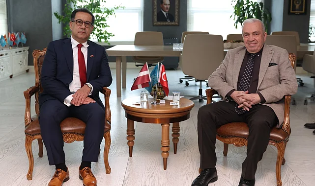 Bursa Nilüfer'e Letonya Büyükelçisi'nden ziyaret