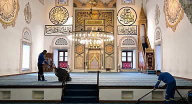 Bursa Yıldırım'da camilere bayram temizliği