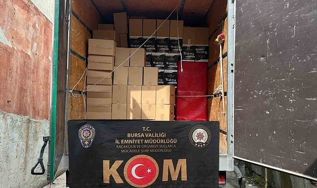 Bursa'da 6 milyon 360 bin kaçak makaron ele geçirildi