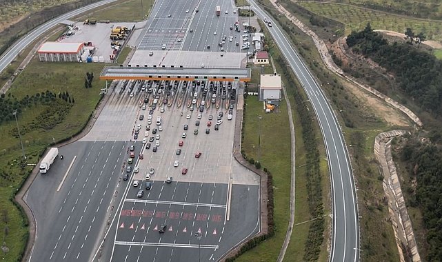 Bursa'da bayram trafiğine helikopterli denetim
