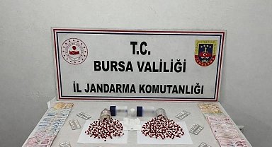 Bursa'da bin 39 adet sentetik hap ele geçirildi