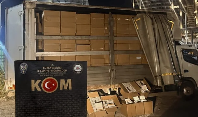 Bursa'da 3 milyon kaçak makaron ele geçirildi