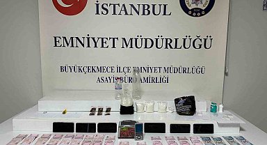 Büyükçekmece'de peçete kutusundan uyuşturucu çıktı