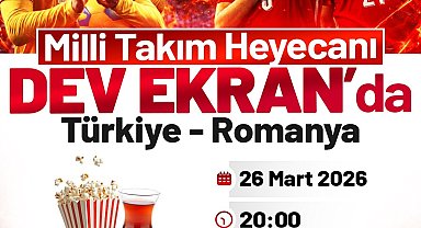 Canik'te milli heyecan dev ekrana taşınıyor
