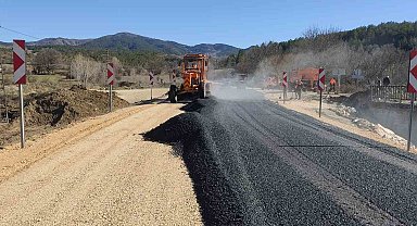 Çorum'da ayağı çöken köprüye alternatif yapılan yolda çalışmalarda sona gelindi