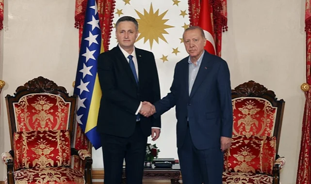 Cumhurbaşkanı Erdoğan, Beçiroviç'i Dolmabahçe'de ağırladı