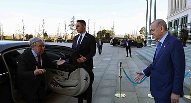 Cumhurbaşkanı Erdoğan, BM Genel Sekreteri Guterres'i kabul etti