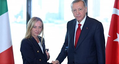 Cumhurbaşkanı Erdoğan, Meloni ile görüştü