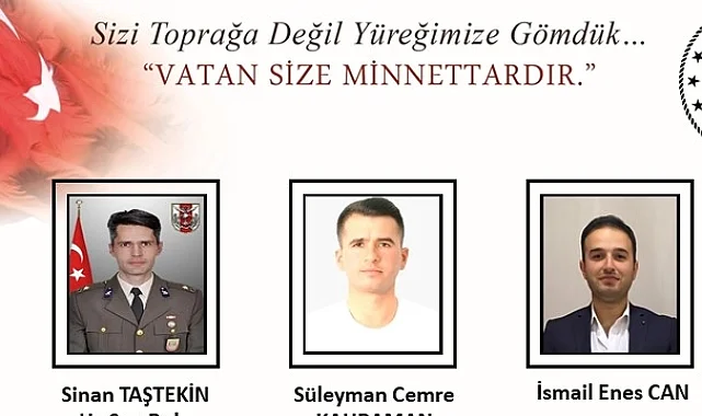 Cumhurbaşkanı Erdoğan'dan helikopter kazasındaki şehitlere taziye mesajı