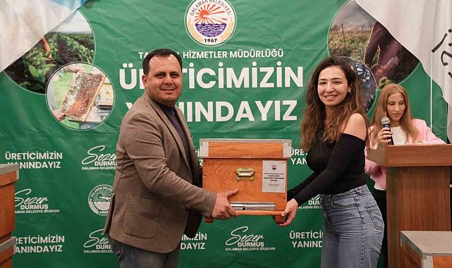 Dalaman Belediyesi'nden genç arıcılara kovan desteği