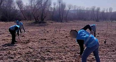 Denetimli serbestlik yükümlüleri 'Adalet Ormanı'nda meyve yetiştiriyor