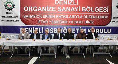 Denizli OSB Yönetim Kurulu Başkanı Baltalı ve iş insanları iftarda öğrencilerle buluştu