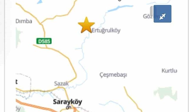 Denizli'de 4.1 büyüklüğündeki artçı deprem korkuttu