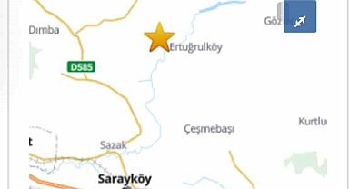 Denizli'de 4.1 büyüklüğündeki artçı deprem korkuttu