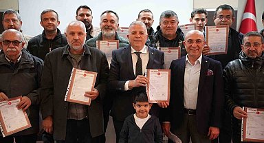 Dev projede tapular teslim edildi