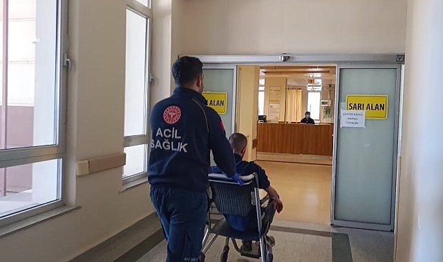 Devrilen motosikletin sürücüsü yaralandı
