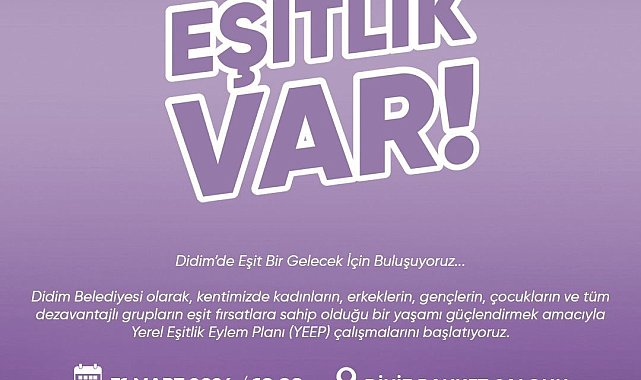 Didim Belediyesi Yerel Eşitlik Eylem Planı Çalıştayı düzenlenecek