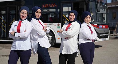 Direksiyonda kadın gücü: Samsun'da yolcuları kadın şoförler taşıyor
