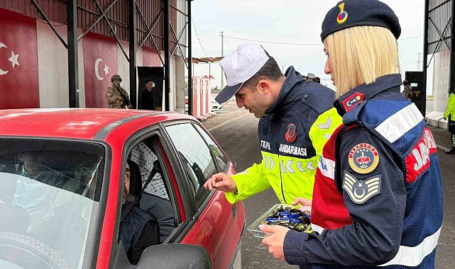 Diyarbakır'da jandarmadan bayram öncesi trafik denetimi