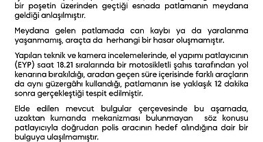 Diyarbakır'da polis aracının geçişi sırasında EYP patladı