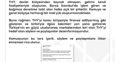 DMM'den THY'ye ilişkin iddialara açıklama