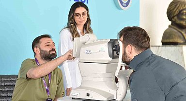 Dünya Glokom Gününde ücretsiz göz tansiyonu ölçümü yapıldı