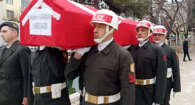 Edirne Keşan'da Kıbrıs Gazisi'ne son görev