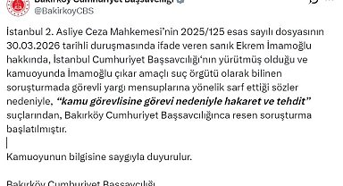 Ekrem İmamoğlu, hakkında "hakaret ve tehdit" suçlarından soruşturma başlatıldı