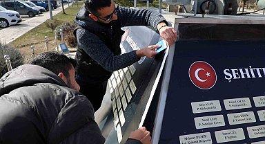 Elazığ'da şehitler anıtı restore edildi