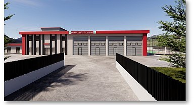 Ergene'ye 8 araç kapasiteli itfaiye istasyonu