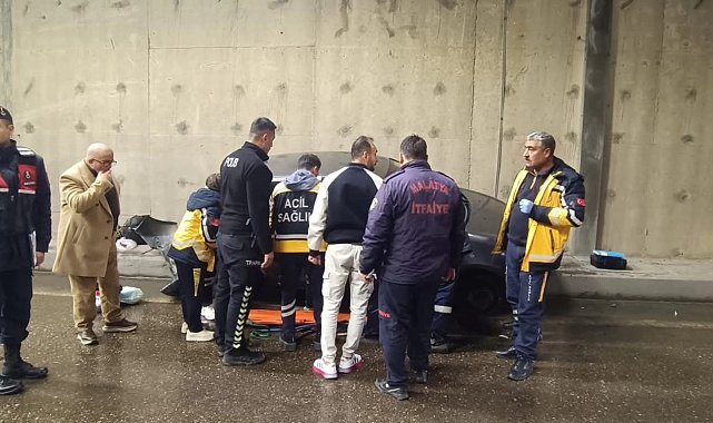 Erkenek Tüneli'nde kaza: 3 yaralı
