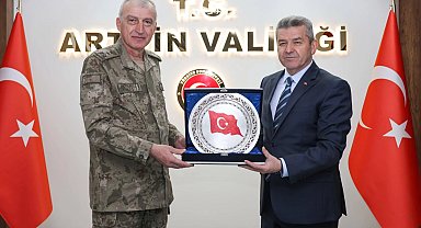 Erzurum 9. Kolordu Komutanı Tümgeneral Akyıldız Artvin'de