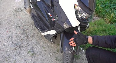 Esenyurt'ta şerit ihlali yapan sürücüyü uyaran motorkurye darp edildi