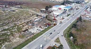 Evren Sanayi Sitesinde iki adet katlı köprülü kavşak inşaatı başladı
