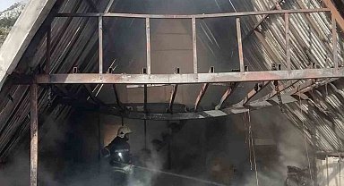 Fethiye'de bungalov ev yangını