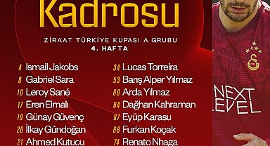 Galatasaray'da Alanyaspor maçının kamp kadrosu açıklandı